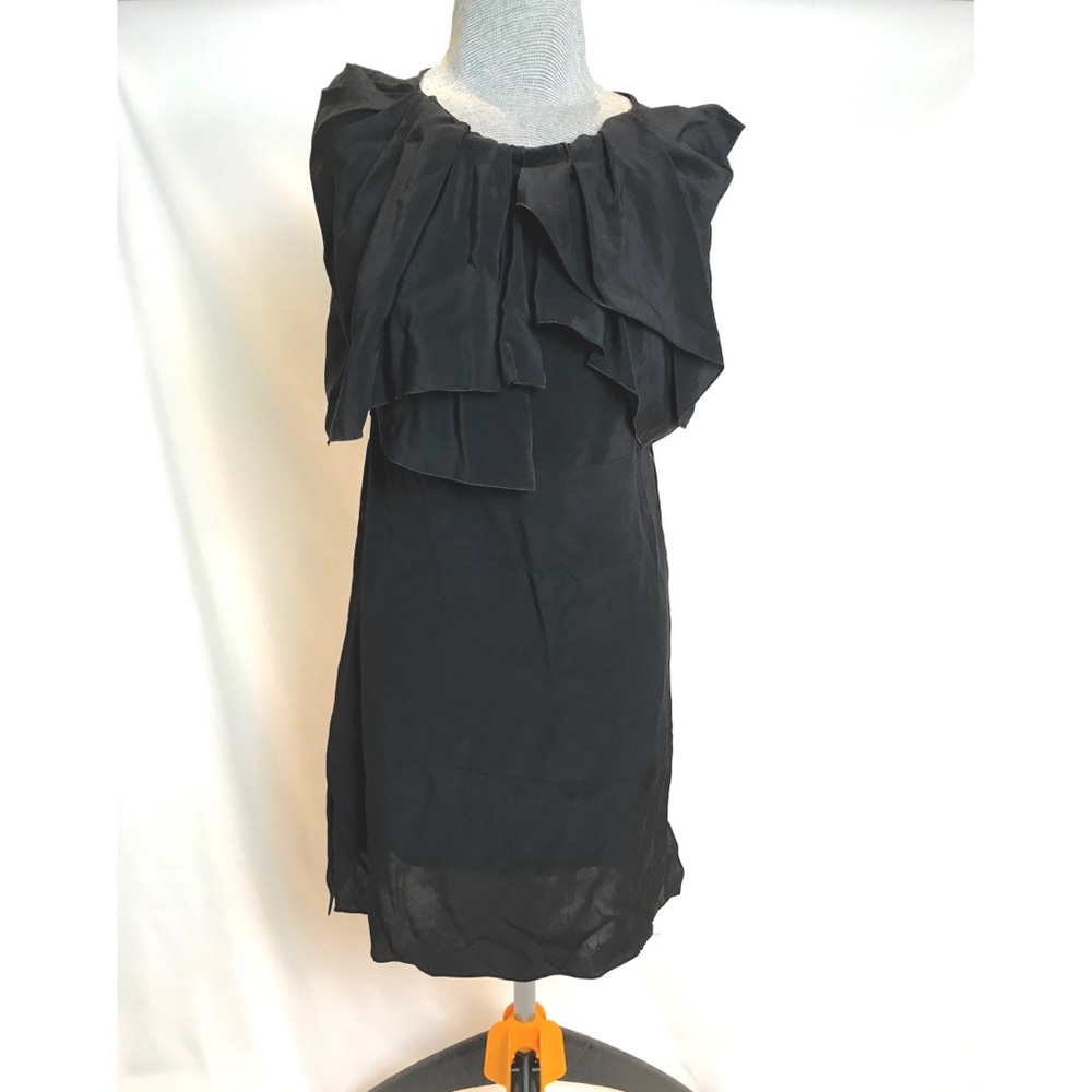 Vionnet black silk dress/tunic